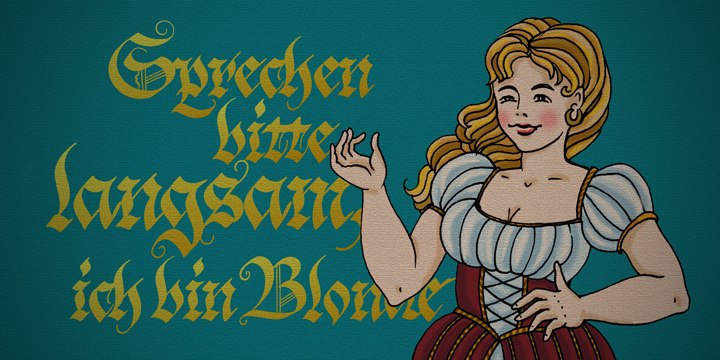 Blonde Fraktur / Paratype