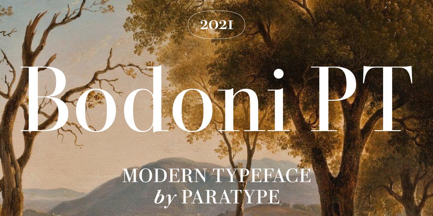 Bodoni PT / Paratype