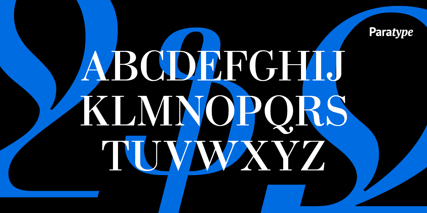 Bodoni / Paratype