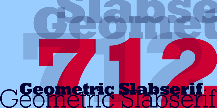 Geometric Slabserif 712 / Paratype