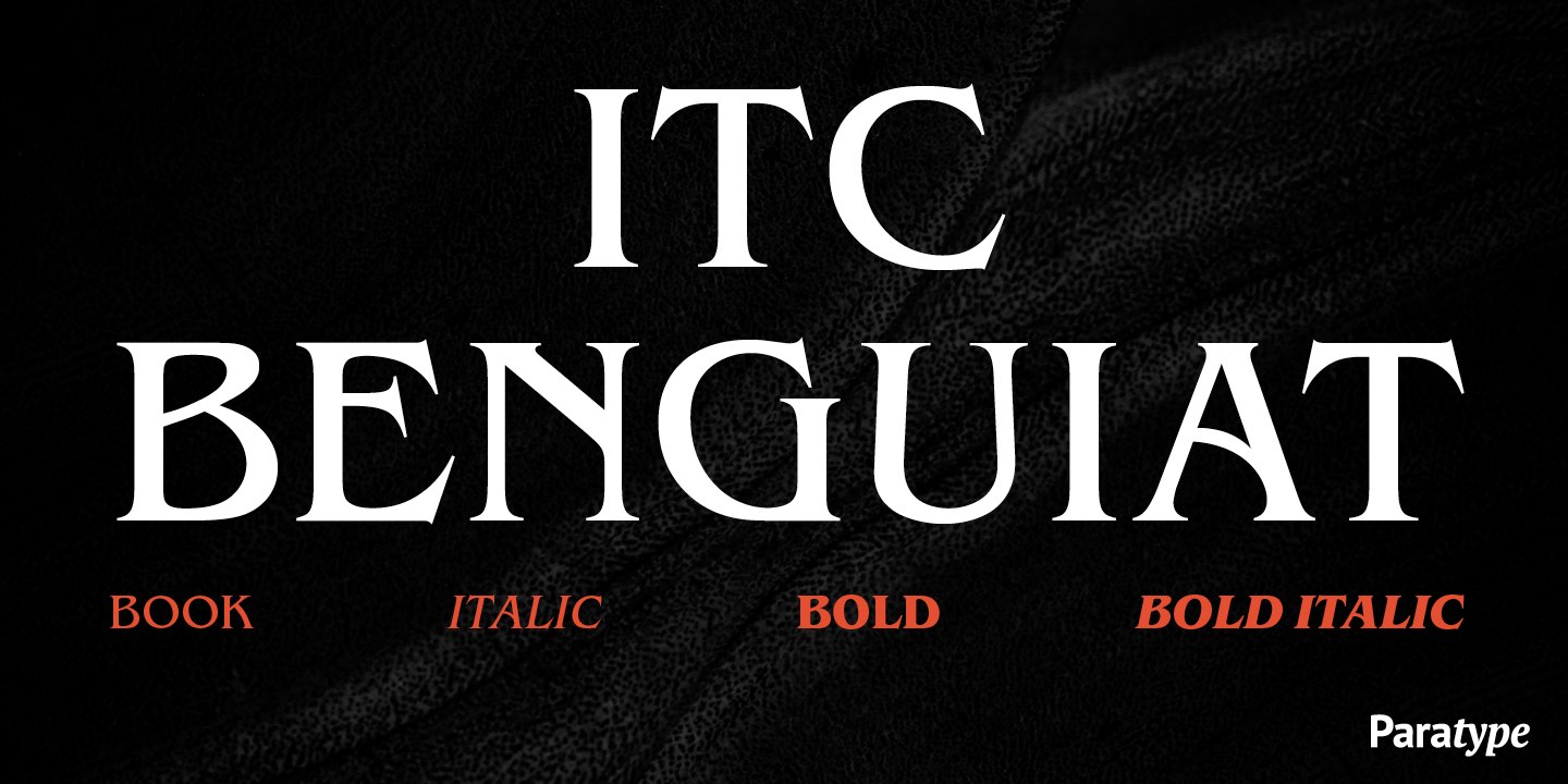 ITC Benguiat / Paratype