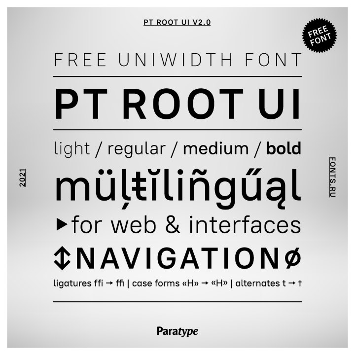 PT Root UI / Paratype