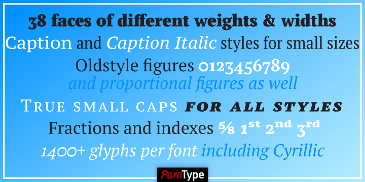 PT Serif Pro / Paratype